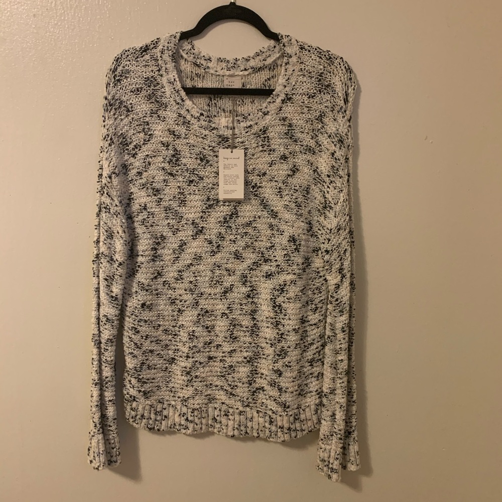 Black and White Knit Sweater: Target